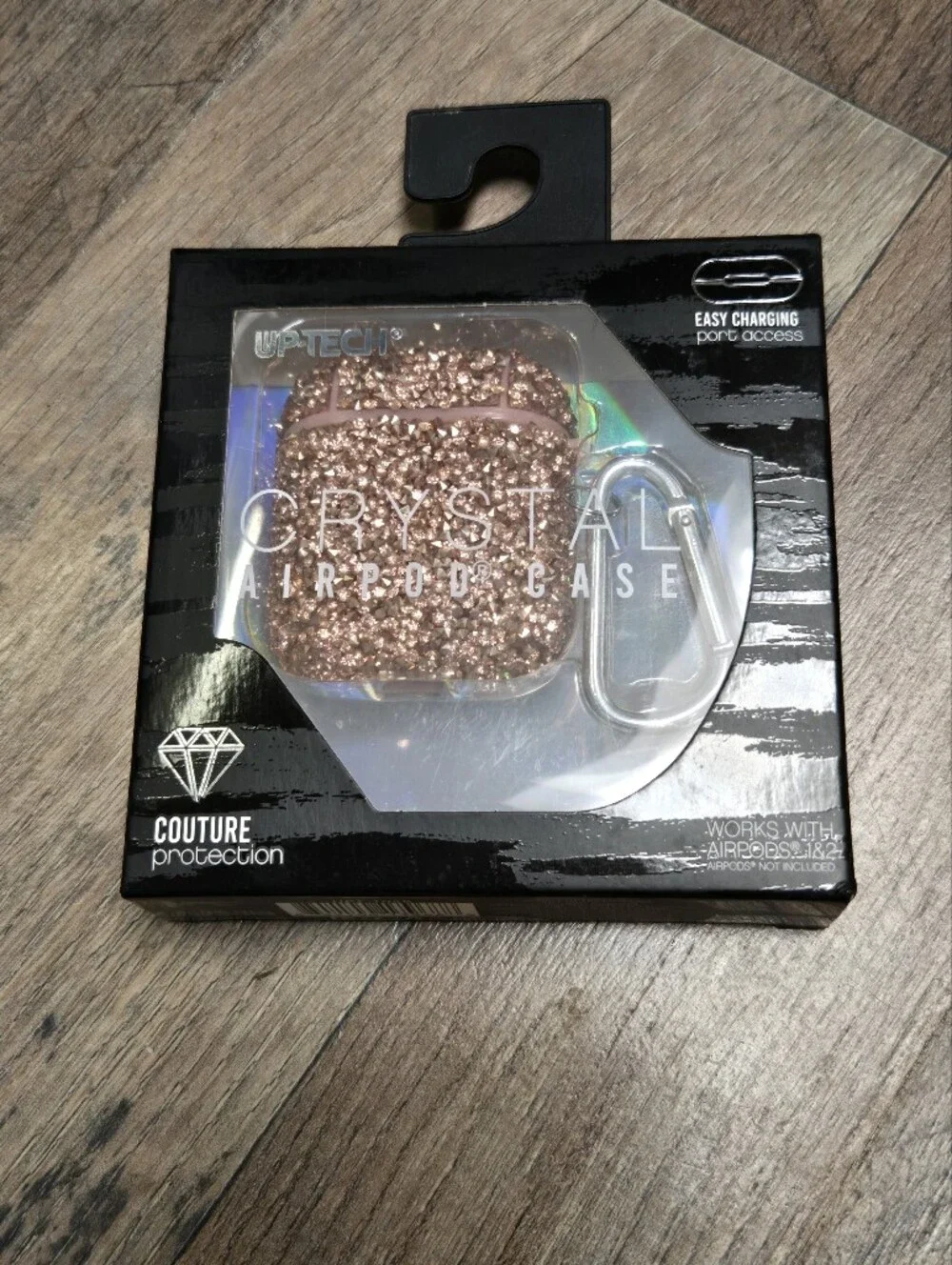 NWT Crystal Sparkle AirPods Case - Rose Gold